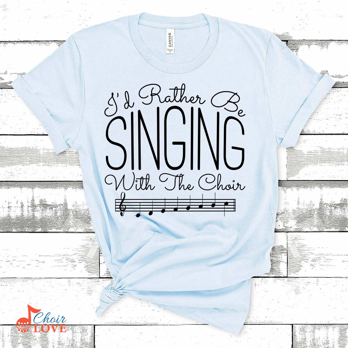 Music Gift, Gifts For Singer, Choir, Vocalist, Musical Theatre, I'd Rather Be Singing With The Choir Unisex Jersey Short-Sleeve T-Shirt