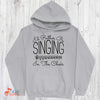 Music Gift, Gifts For Singer, Choir, Chorister, Musician, I'd Rather Be Singing In The Choir Crewneck Pullover Sweatshirt