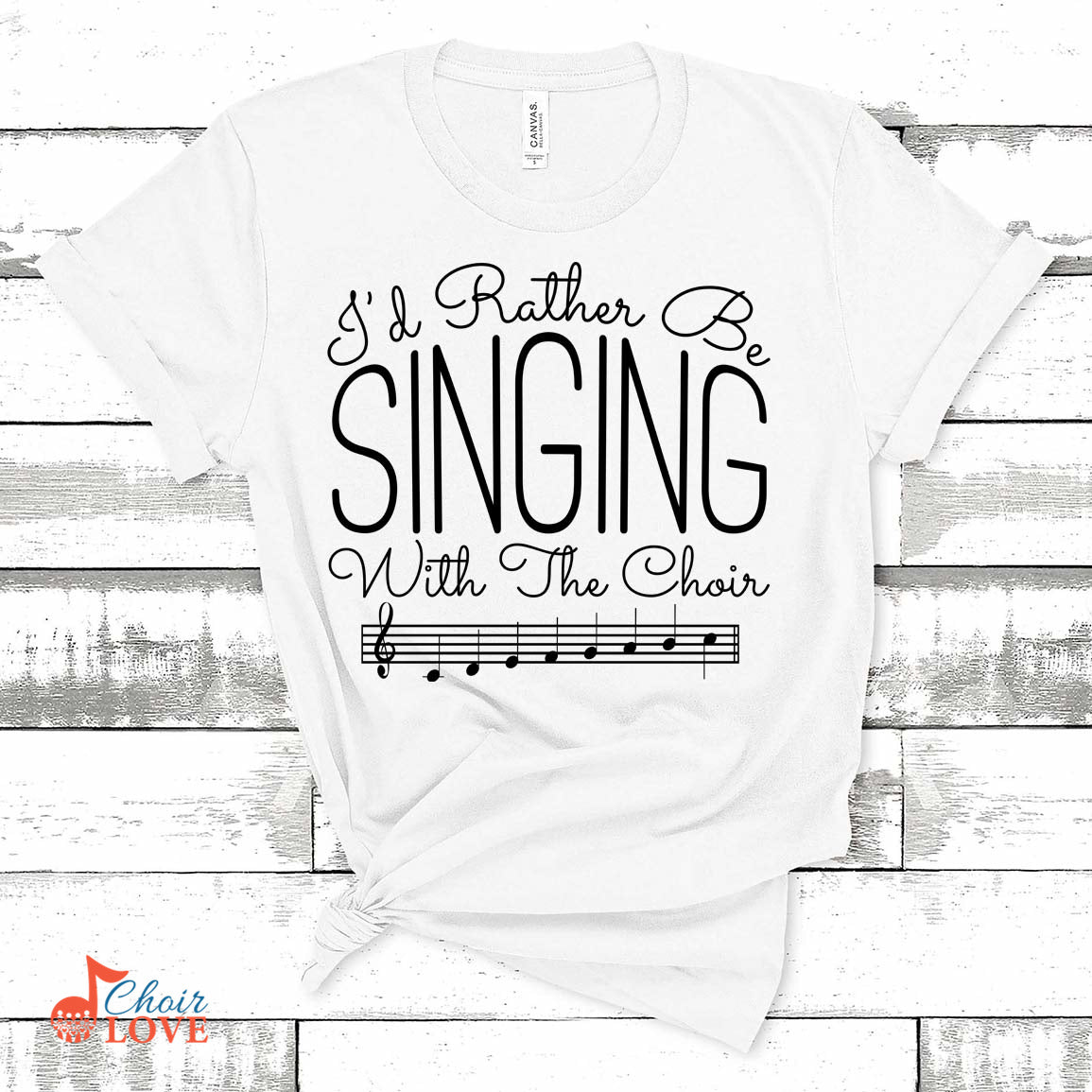 Music Gift, Gifts For Singer, Choir, Vocalist, Musical Theatre, I'd Rather Be Singing With The Choir Unisex Jersey Short-Sleeve T-Shirt