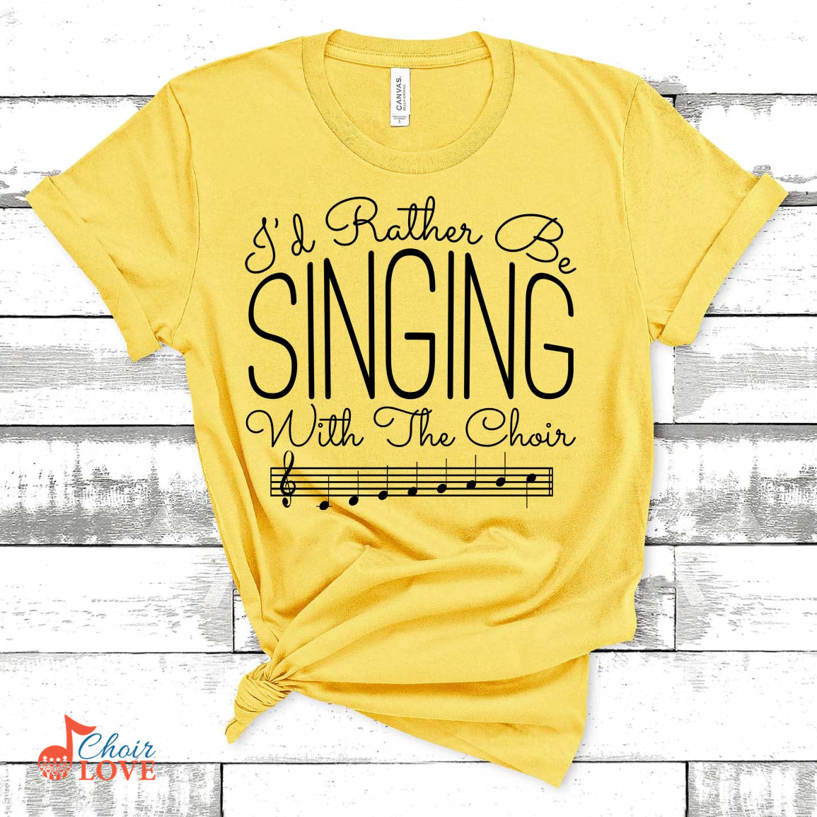 Music Gift, Gifts For Singer, Choir, Vocalist, Musical Theatre, I'd Rather Be Singing With The Choir Unisex Jersey Short-Sleeve T-Shirt