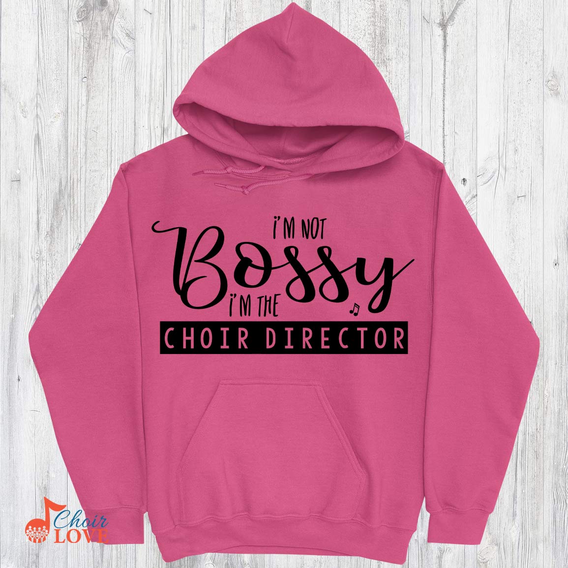 Music Gift, Gifts For Singer, Choir, Music Director, Chorus Master, I'm Not Bossy I'm The Choir Director Pullover Hoodie