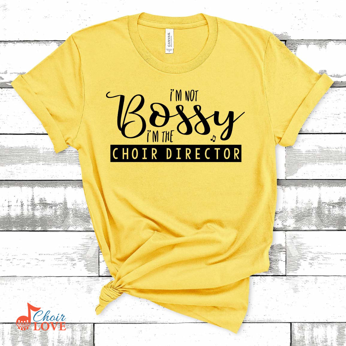 Music Gift, Gifts For Singer, Choir, Chorus, I'm Not Bossy I'm The Choir Director Unisex Jersey Short-Sleeve T-Shirt