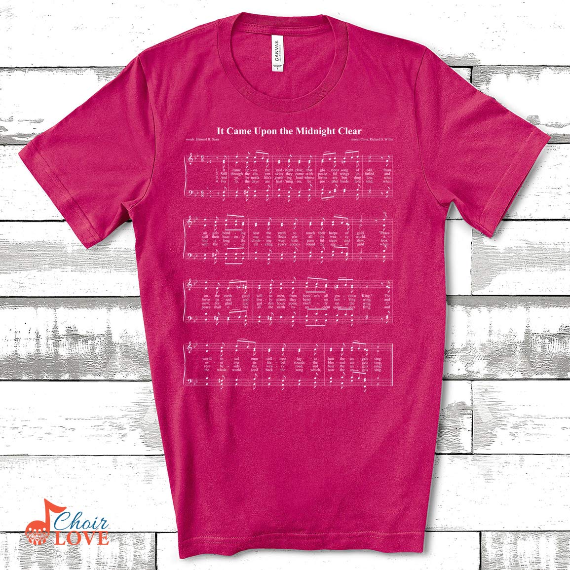 Gifts For Singer, Music Gift, Choir Gift, It Came Upon The Midnight Clear Sing-A-Long Unisex Jersey Short-Sleeve T-Shirt