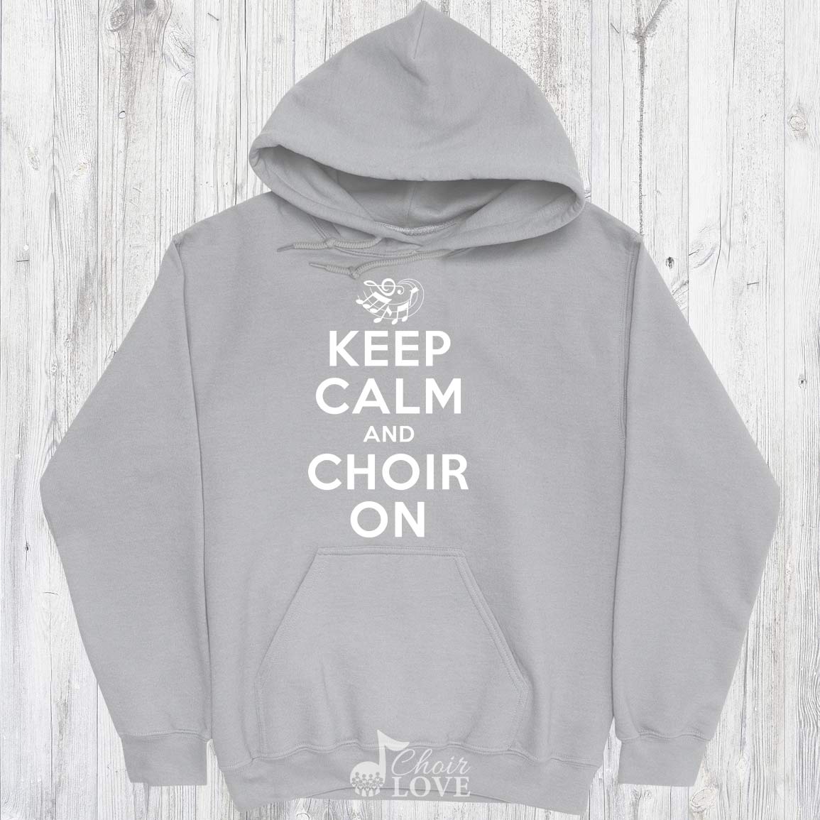 Choir Director Gift, Singer Gift, Music Theatre Gift, Keep Calm And Choir On Pullover Hoodie