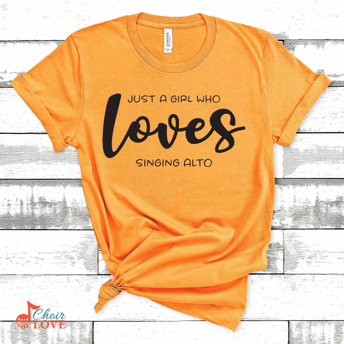 Music Gift, Gifts For Singer, Alto, Choir, Vocalist, Musical Theatre, Just A Girl Who Loves Singing Alto Unisex Jersey Short-Sleeve T-Shirt