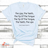 Music Gift, Gifts For Singer, Choir, Musical Theatre, The Tip Of The Tongue The Teeth The Lips Unisex Jersey Short-Sleeve T-Shirt