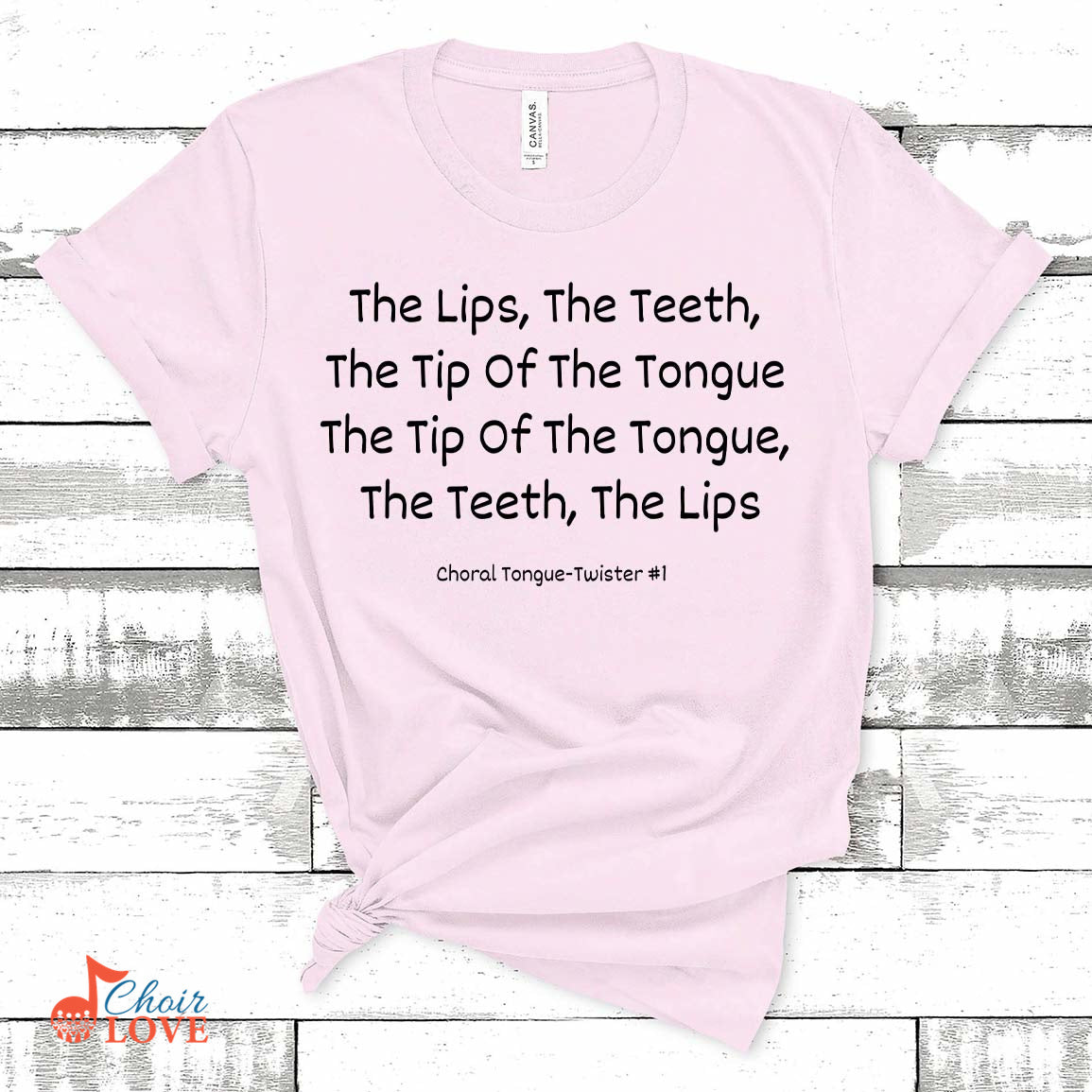 Music Gift, Gifts For Singer, Choir, Musical Theatre, The Tip Of The Tongue The Teeth The Lips Unisex Jersey Short-Sleeve T-Shirt