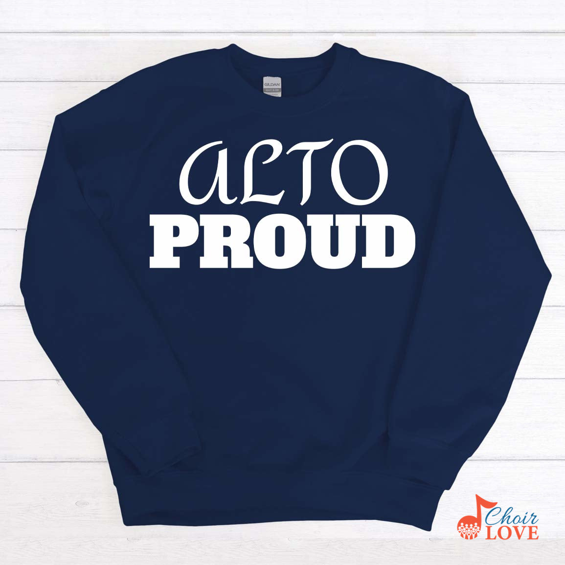 Music Gift, Gifts For Singer, Choir, Musical Theatre, Music Shirt, Alto Proud Unisex Crewneck Pullover Sweatshirt