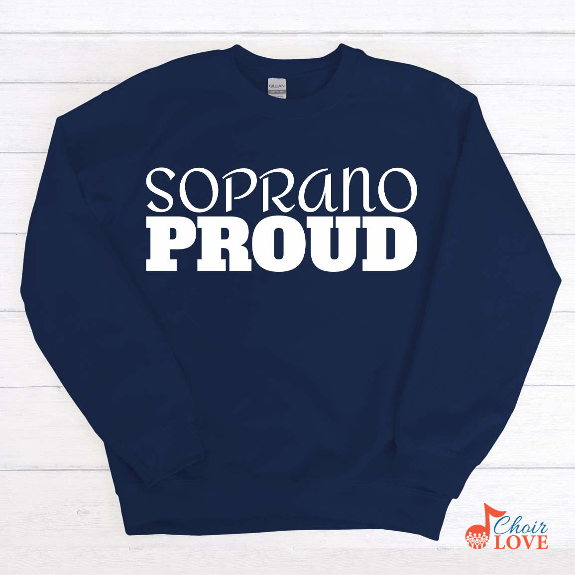 Music Gift, Gifts For Singer, Soprano, Soloist, Choir, Opera, Musical Theatre, Soprano Proud Crewneck Pullover Sweatshirt