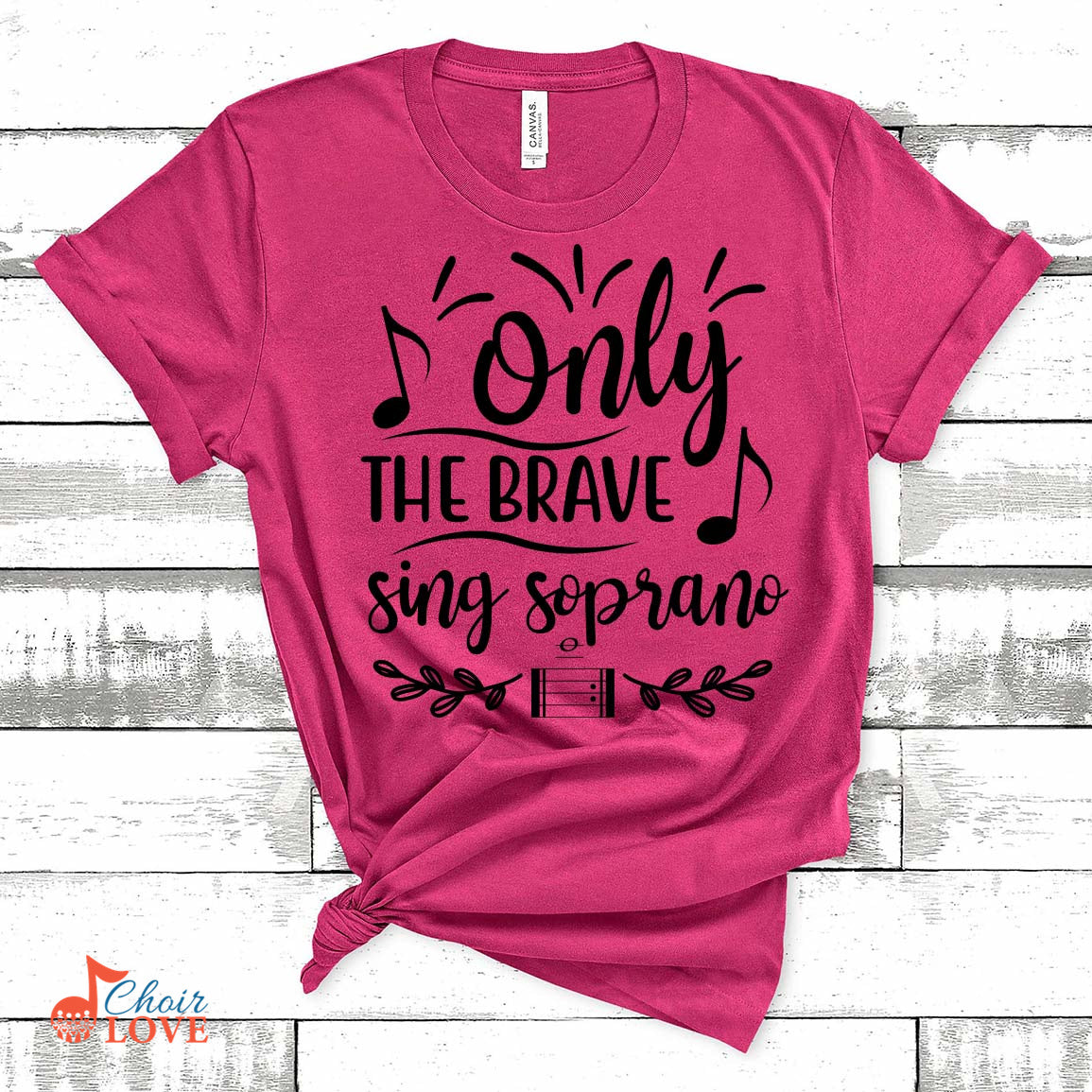 Music Gift, Gifts For Singer, Soprano, Choir, Musical Theatre, Only The Brave Sing Soprano Unisex Jersey Short-Sleeve T-Shirt