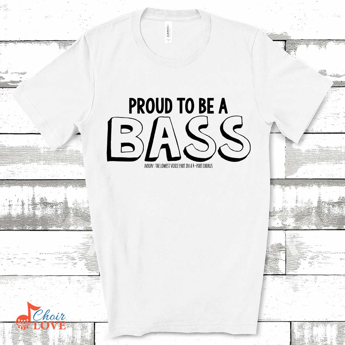 Music Gift, Gifts For Singer, Bass Singer, Choir, Musical Theatre, Proud To Be A Bass Unisex Jersey Short-Sleeve T-Shirt