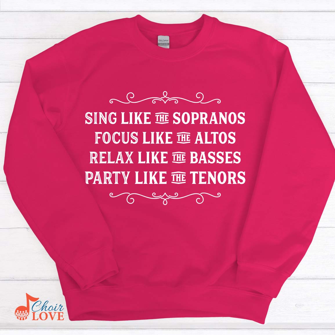 Music Shirt, Gifts For Singer, Musician, Chorus, Choir, Sing Like The Crewneck Pullover Sweatshirt