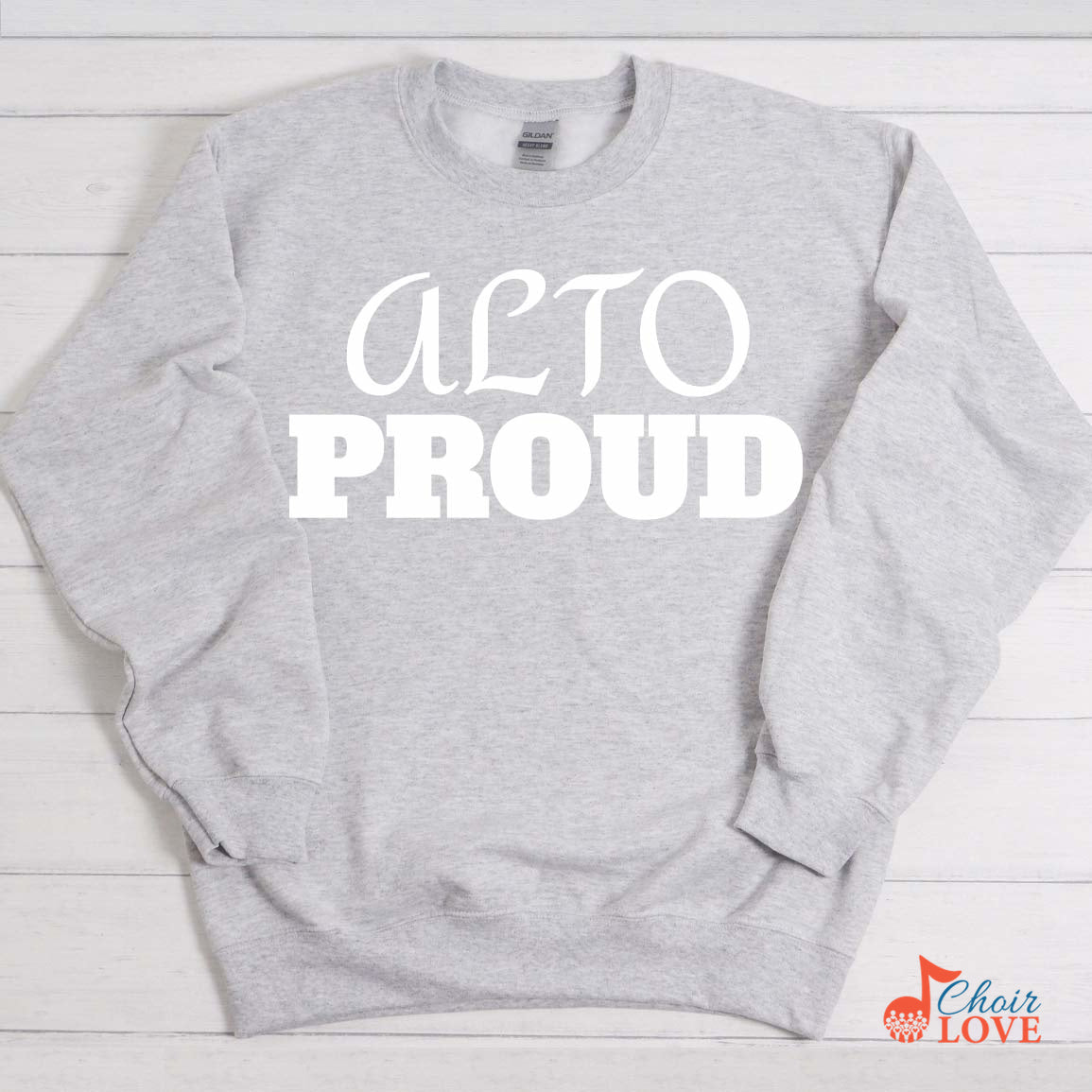 Music Gift, Gifts For Singer, Choir, Musical Theatre, Music Shirt, Alto Proud Unisex Crewneck Pullover Sweatshirt