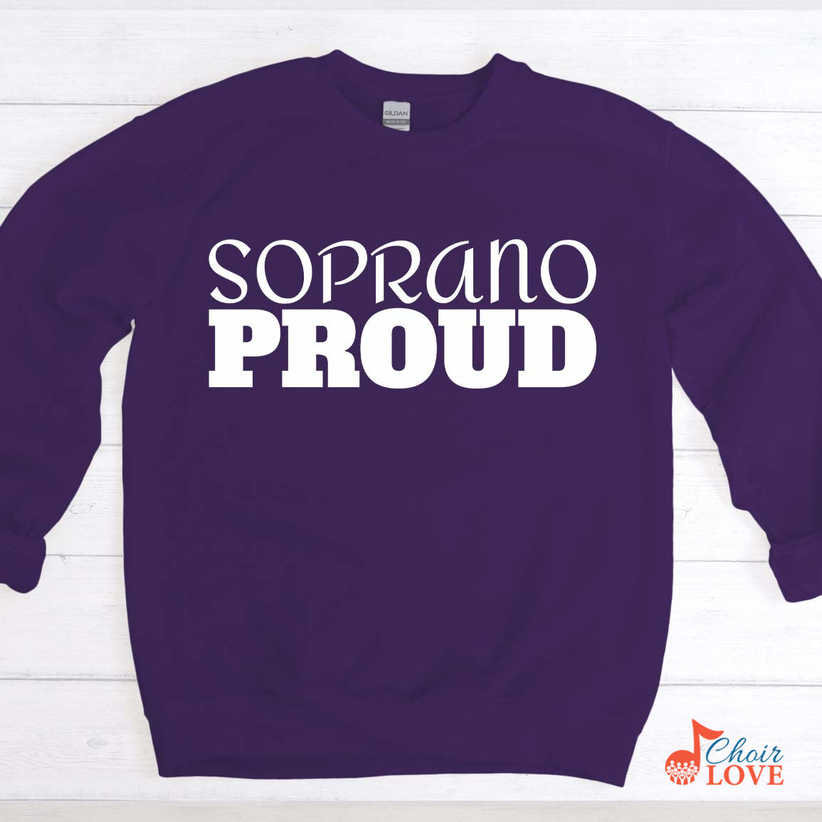 Music Gift, Gifts For Singer, Soprano, Soloist, Choir, Opera, Musical Theatre, Soprano Proud Crewneck Pullover Sweatshirt