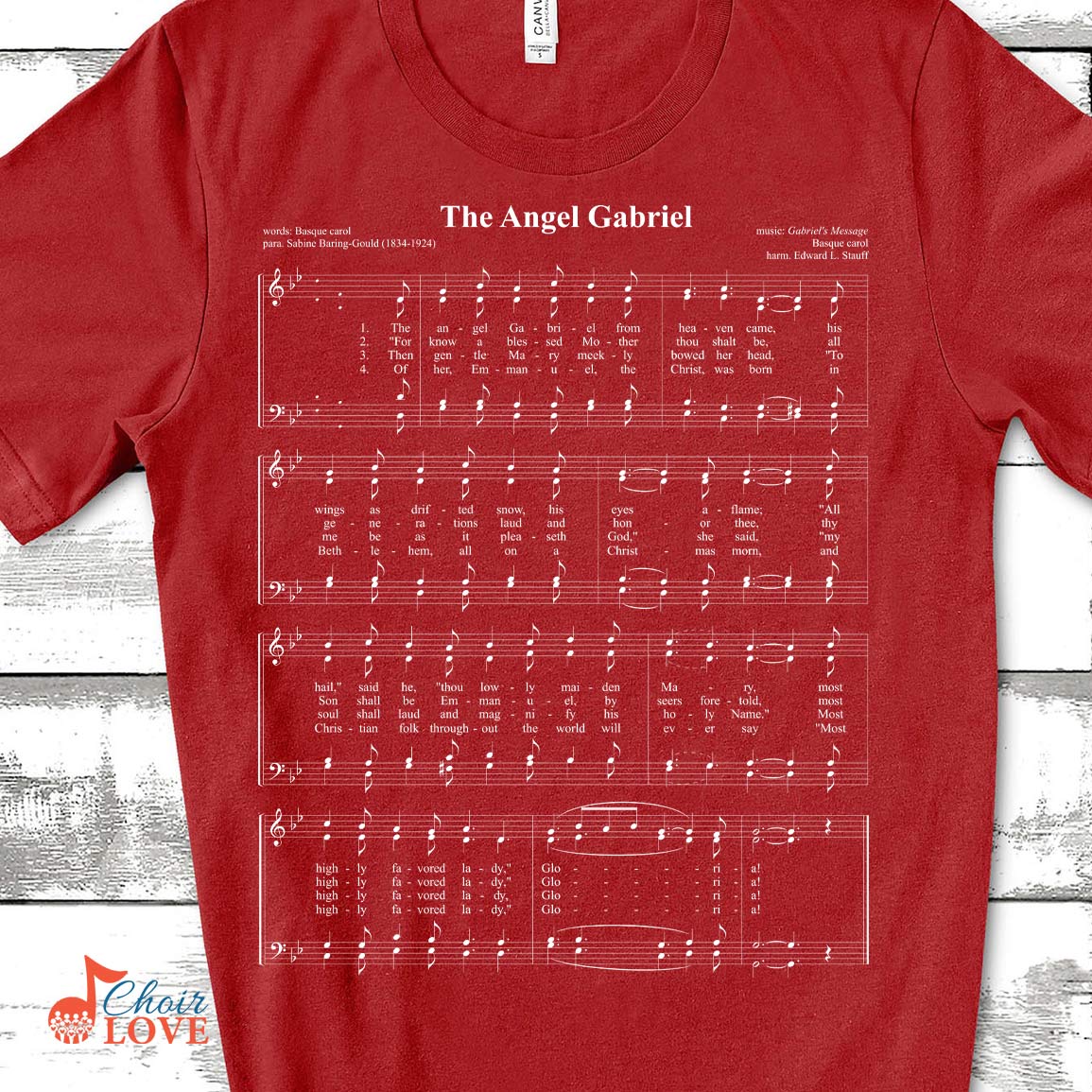 Gifts For Singer, Music Gift, Choir Gift, The Angel Gabriel Sing-a-long Unisex Jersey Short-Sleeve T-Shirt