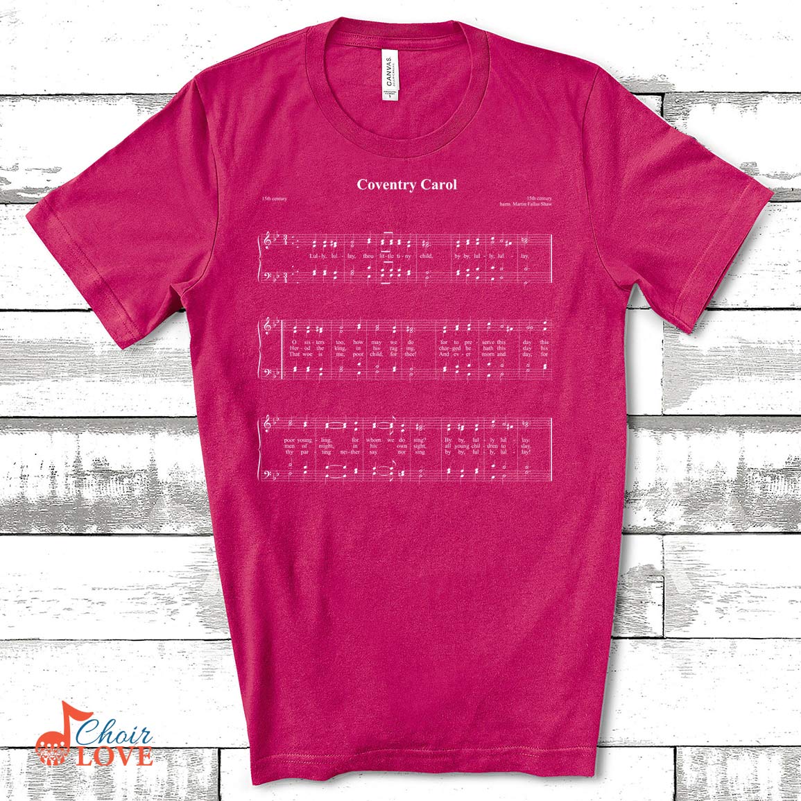 Gifts For Singer, Music Gift, Choir Gift, The Coventry Carol Sing-a-long Sing-A-Long Shirt Unisex Jersey Short-Sleeve T-Shirt