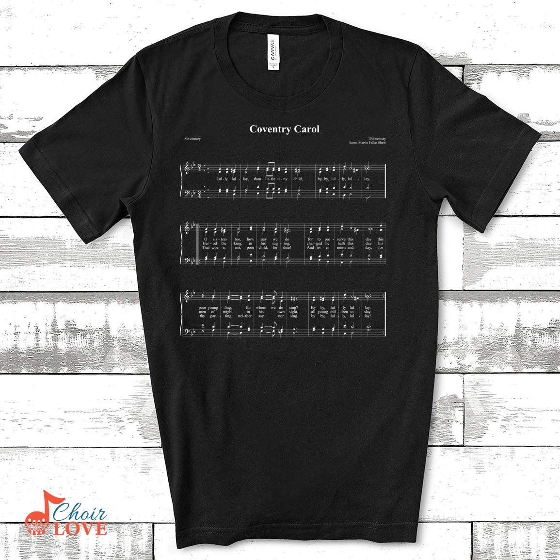 Gifts For Singer, Music Gift, Choir Gift, The Coventry Carol Sing-a-long Sing-A-Long Shirt Unisex Jersey Short-Sleeve T-Shirt