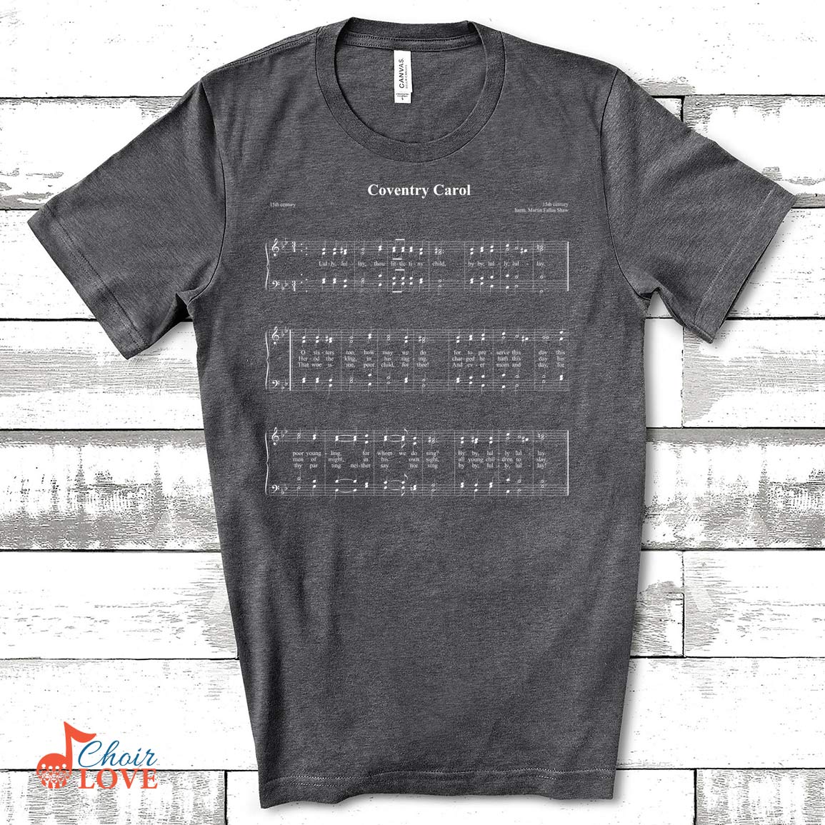 Gifts For Singer, Music Gift, Choir Gift, The Coventry Carol Sing-a-long Sing-A-Long Shirt Unisex Jersey Short-Sleeve T-Shirt