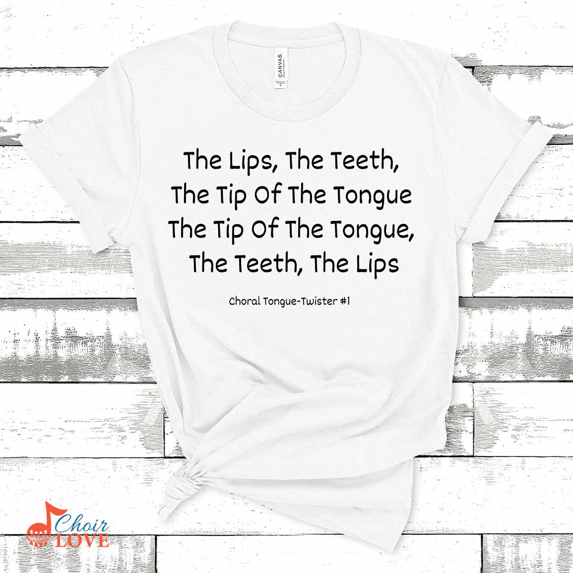 Music Gift, Gifts For Singer, Choir, Musical Theatre, The Tip Of The Tongue The Teeth The Lips Unisex Jersey Short-Sleeve T-Shirt