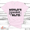 Gifts For Singer, Music Gift, Musical Theatre Gift, World's Greatest Alto Unisex Jersey Short-Sleeve T-Shirt