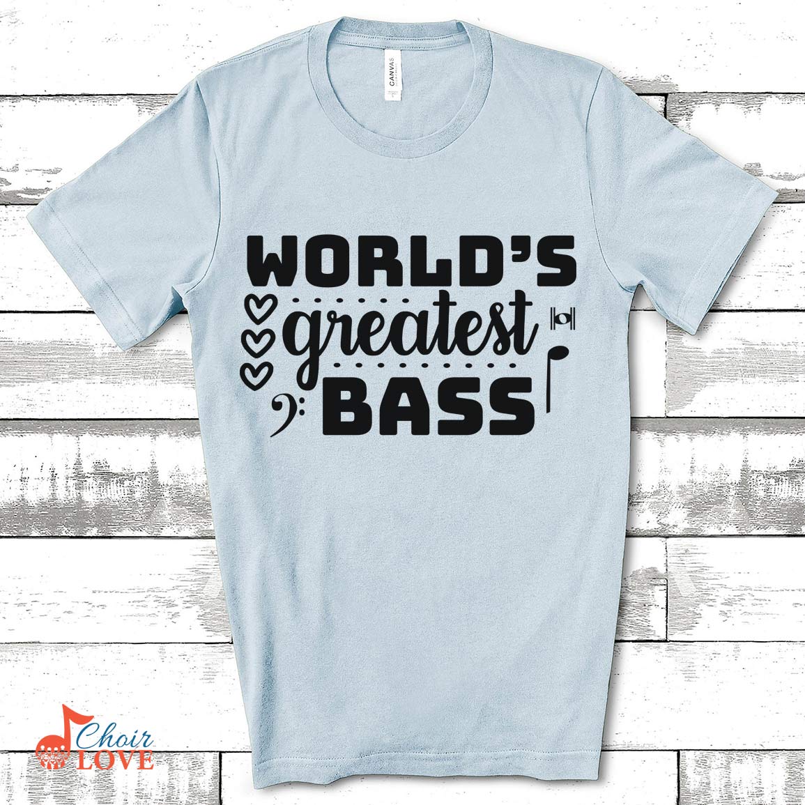 Gifts For Singer, Music Gift, Musical Theatre Gift, World's Greatest Bass Unisex Jersey Short-Sleeve T-Shirt