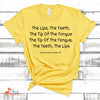 Music Gift, Gifts For Singer, Choir, Musical Theatre, The Tip Of The Tongue The Teeth The Lips Unisex Jersey Short-Sleeve T-Shirt