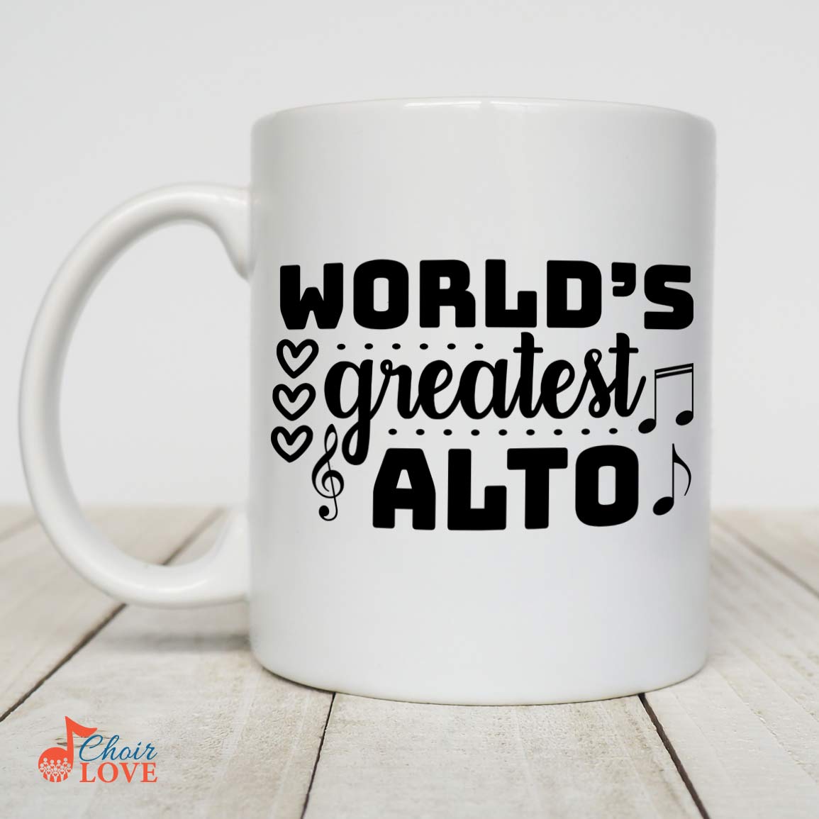 Gifts For Singer, Music Gift, Musical Theatre Gift, World's Greatest Alto White Mug