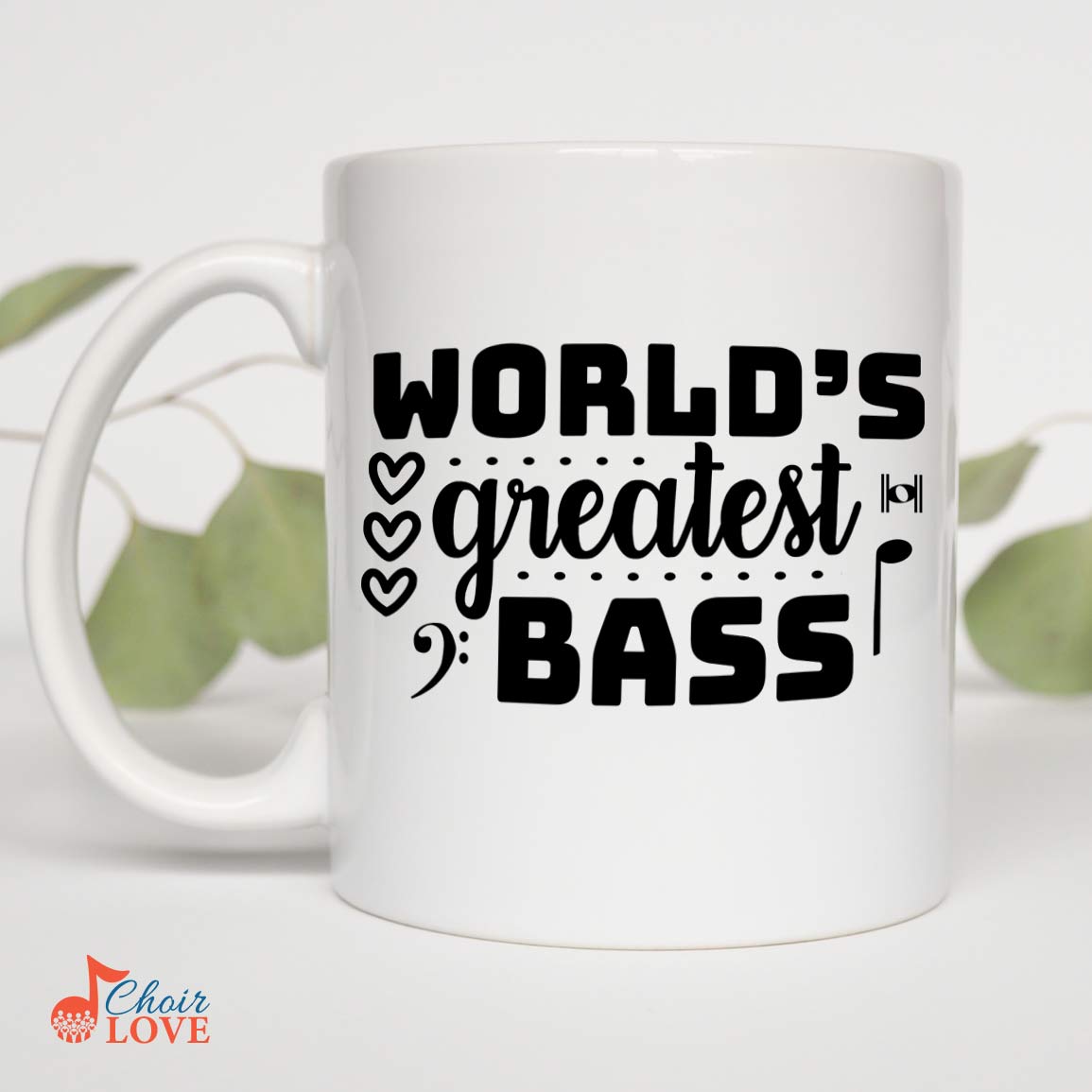 Gifts For Singer, Music Gift, Musical Theatre Gift, World's Greatest Bass White Mug