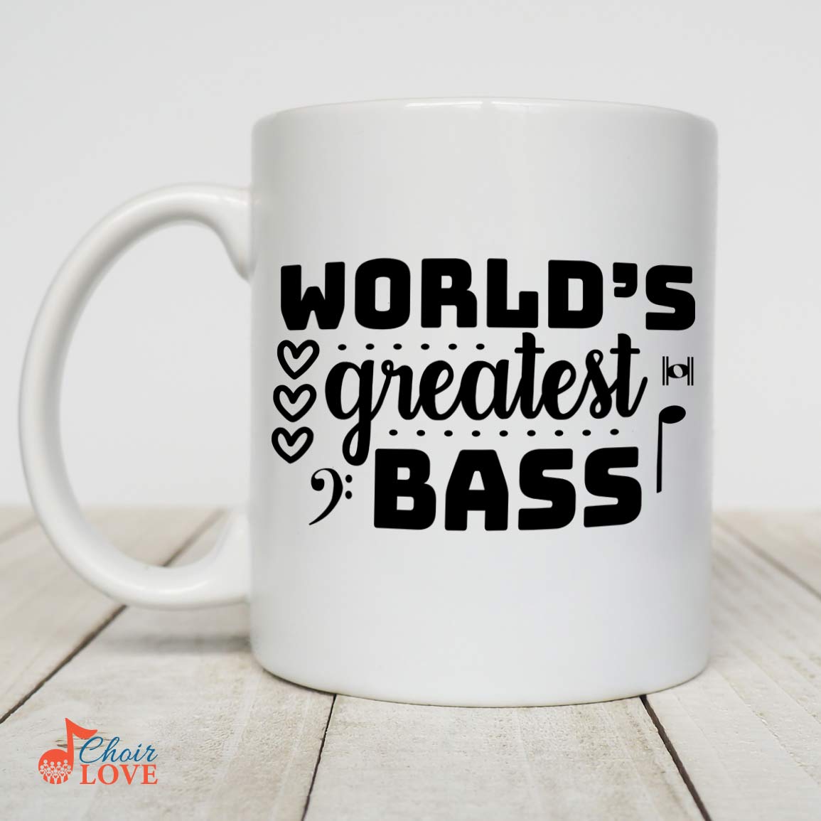 Gifts For Singer, Music Gift, Musical Theatre Gift, World's Greatest Bass White Mug