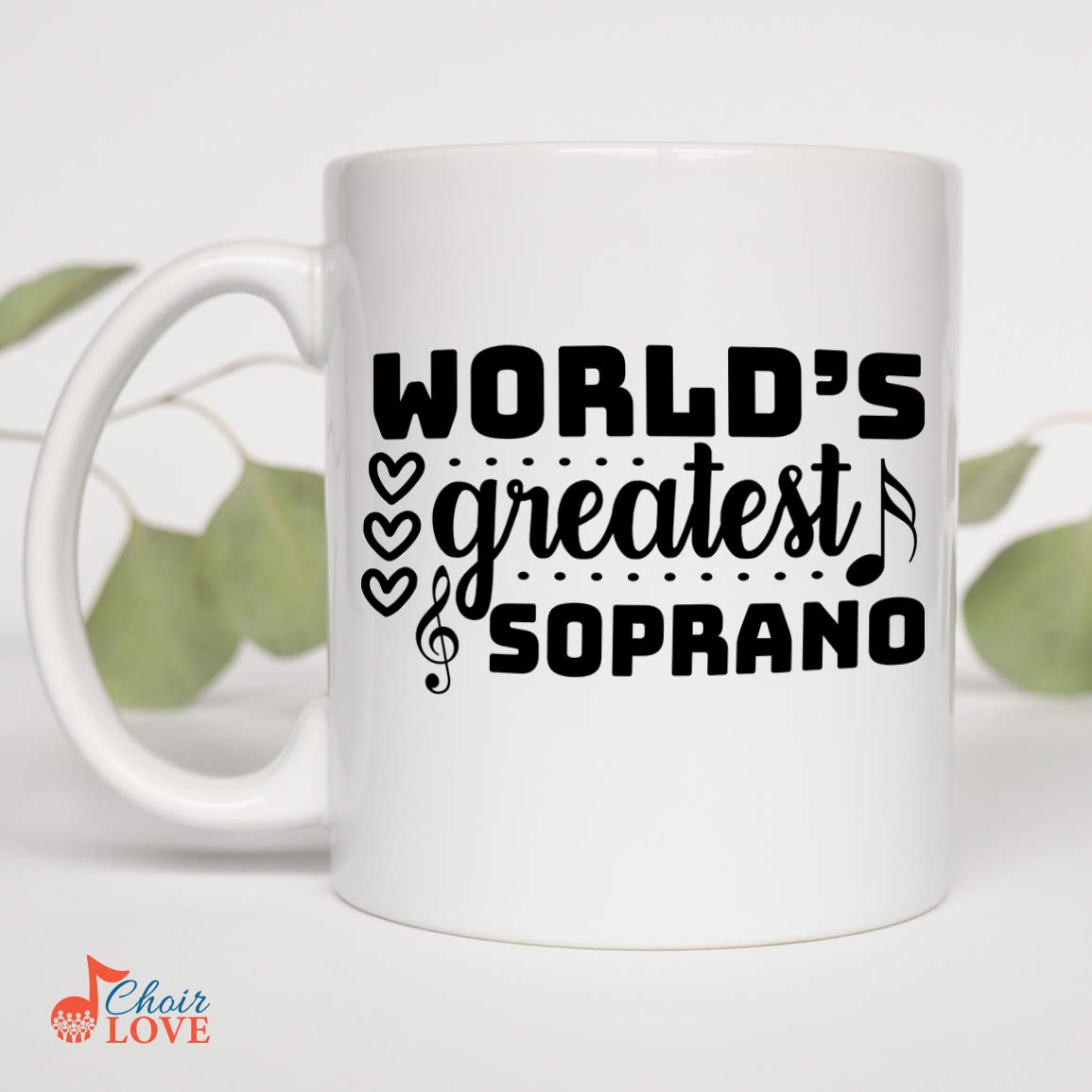 Gifts For Singer, Music Gift, Musical Theatre Gift, World's Greatest Soprano White Mug