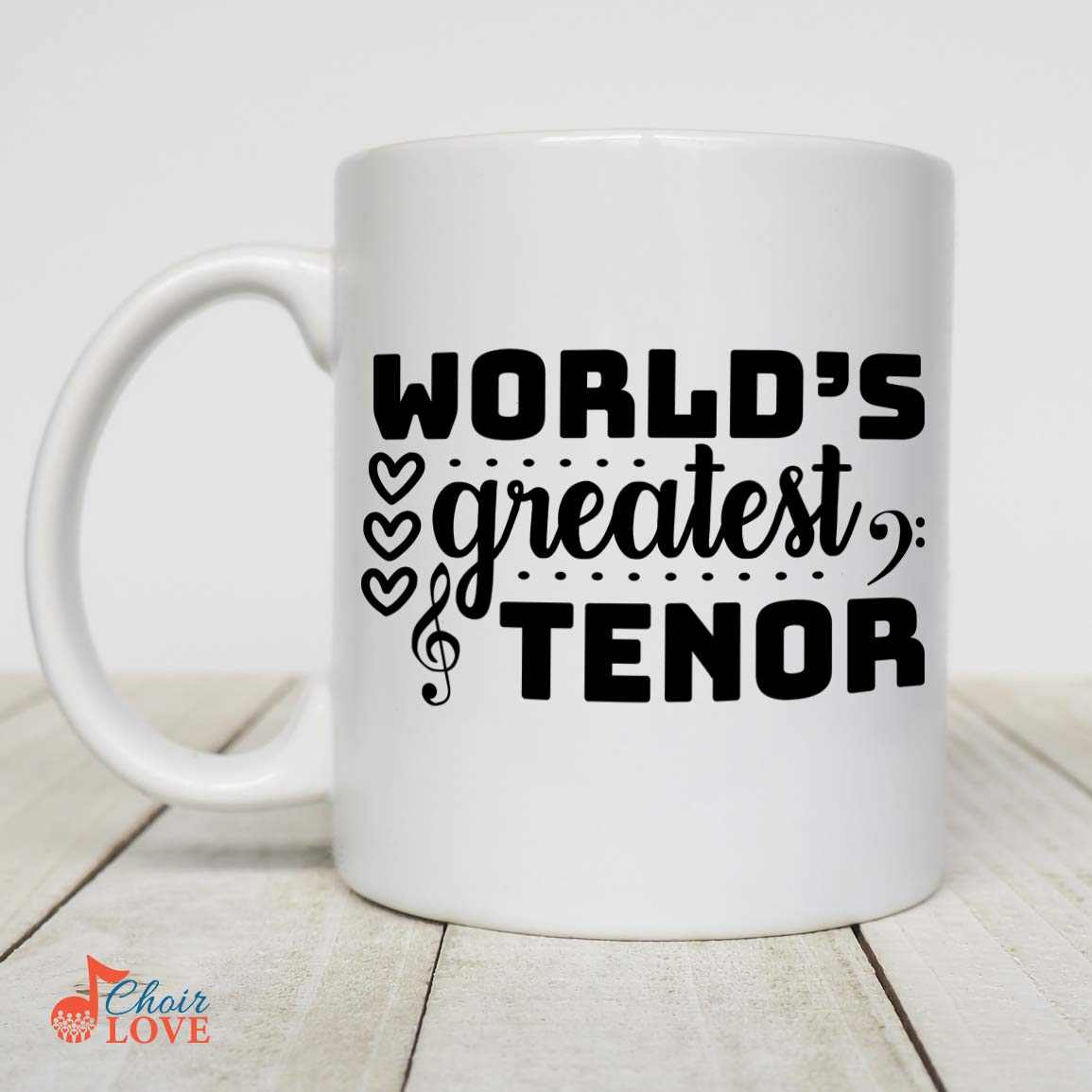 Gifts For Singer, Music Gift, Musical Theatre Gift, World's Greatest Tenor White Mug