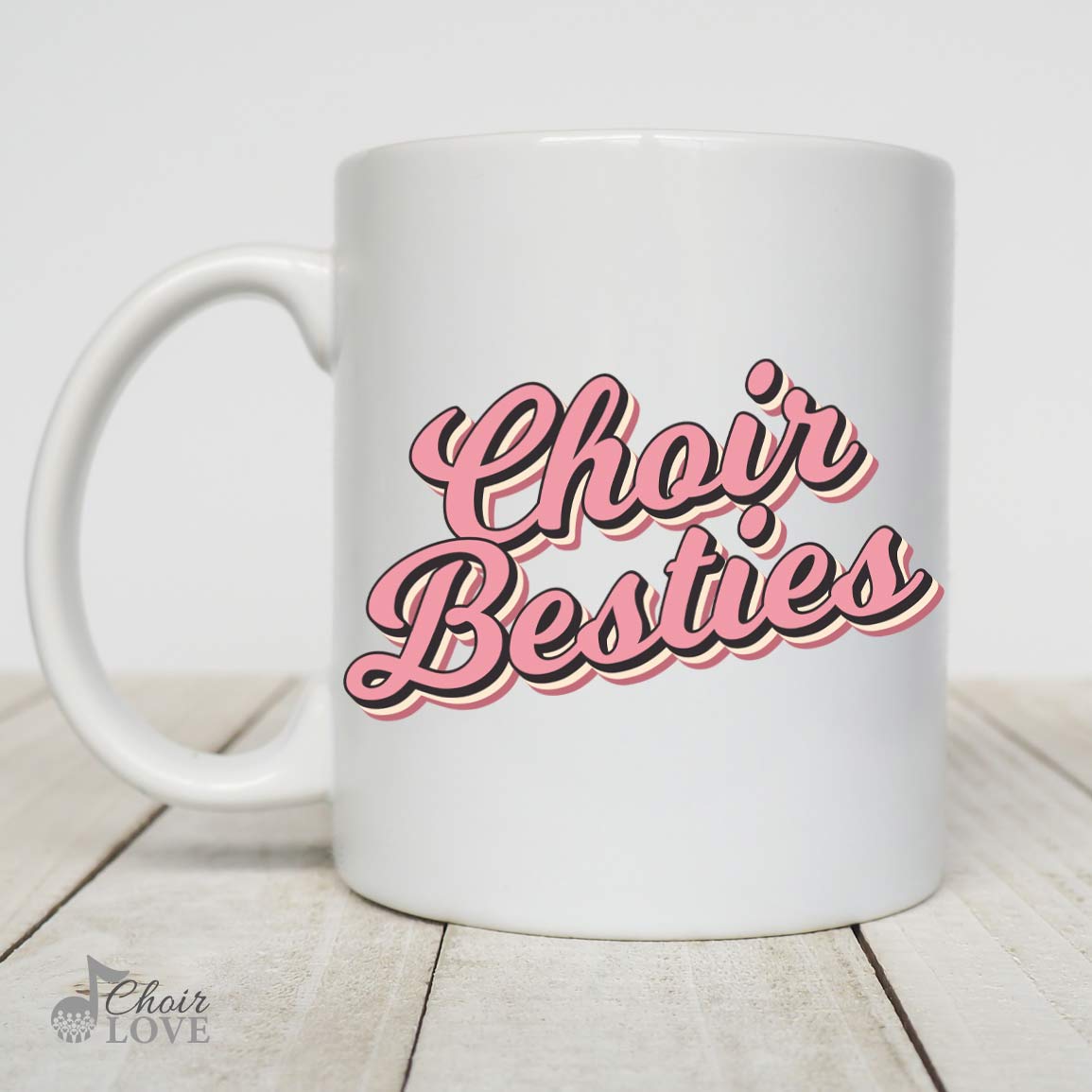 Gift For Best Friend, Choir Gift, Gift For Singers, Choir Besties White Mug