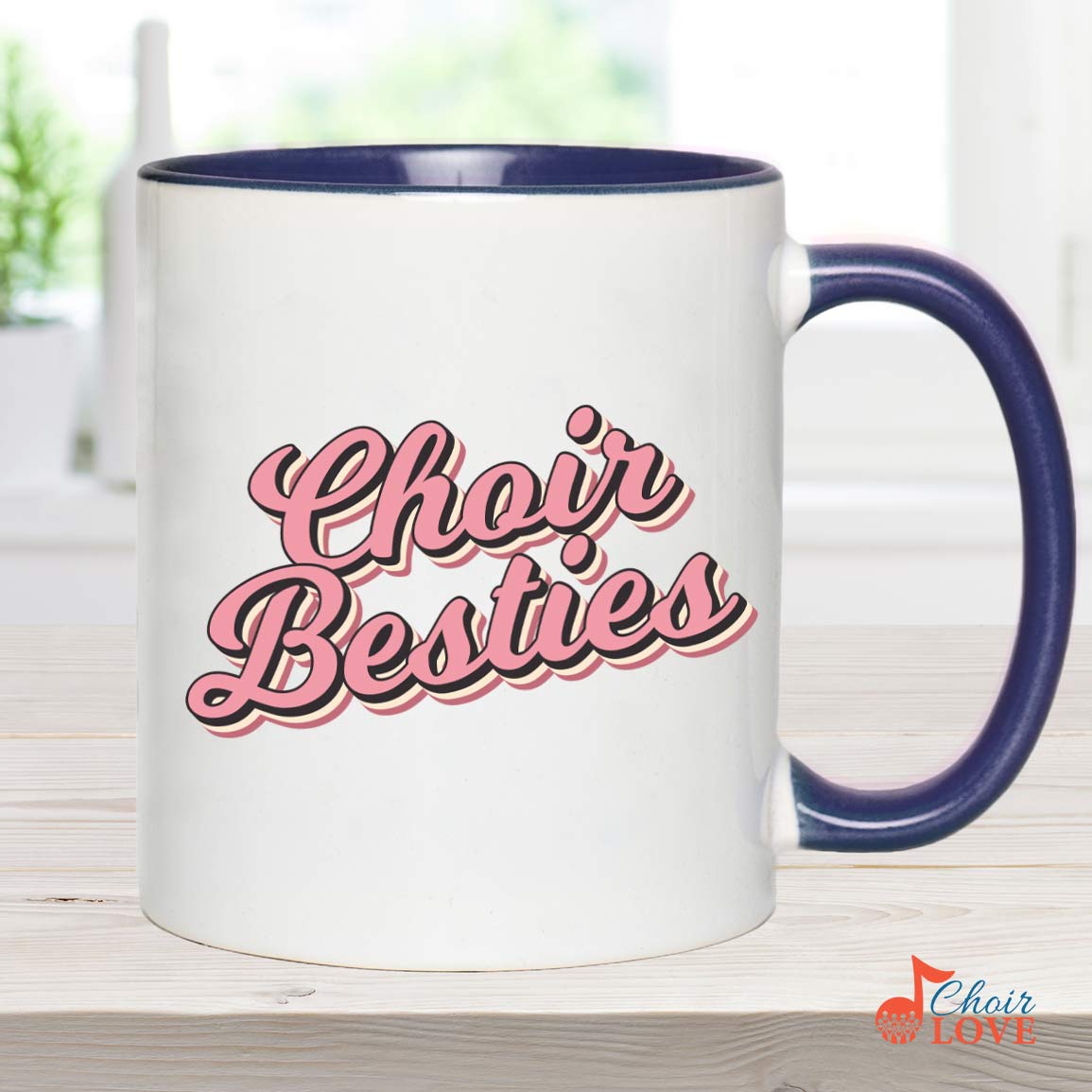 Best Friend Gift, Gift For Singers, Choral Gift, Choir Besties Accent Mug