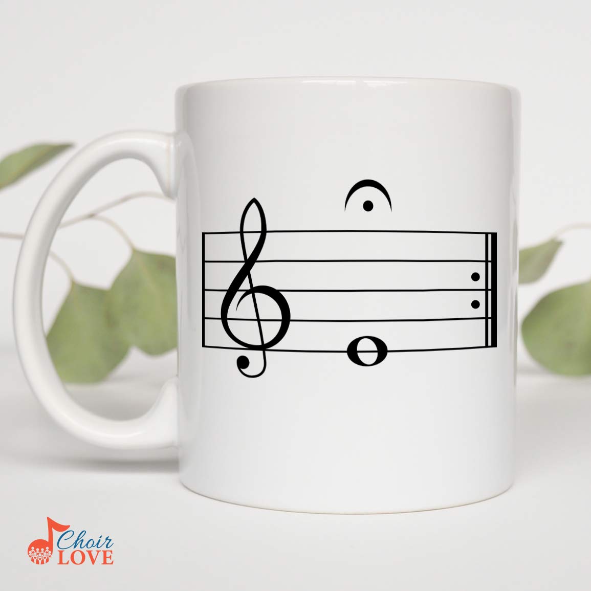 Gift For Choir, Gift For Singers, Music Mug Hold Mi 11 oz. White Mug