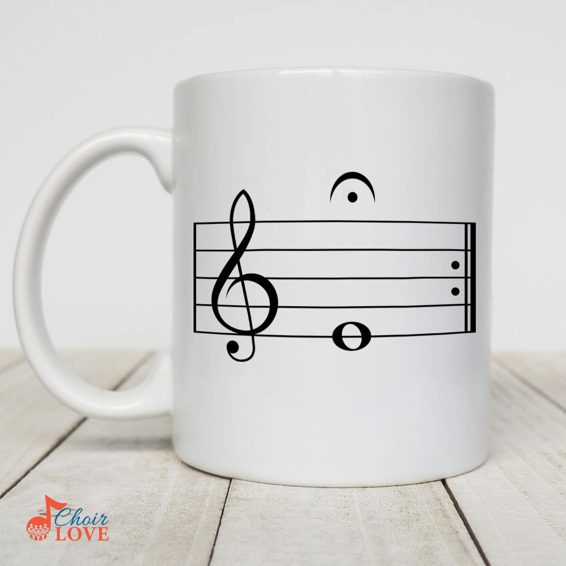 Gift For Choir, Gift For Singers, Music Mug Hold Mi 11 oz. White Mug