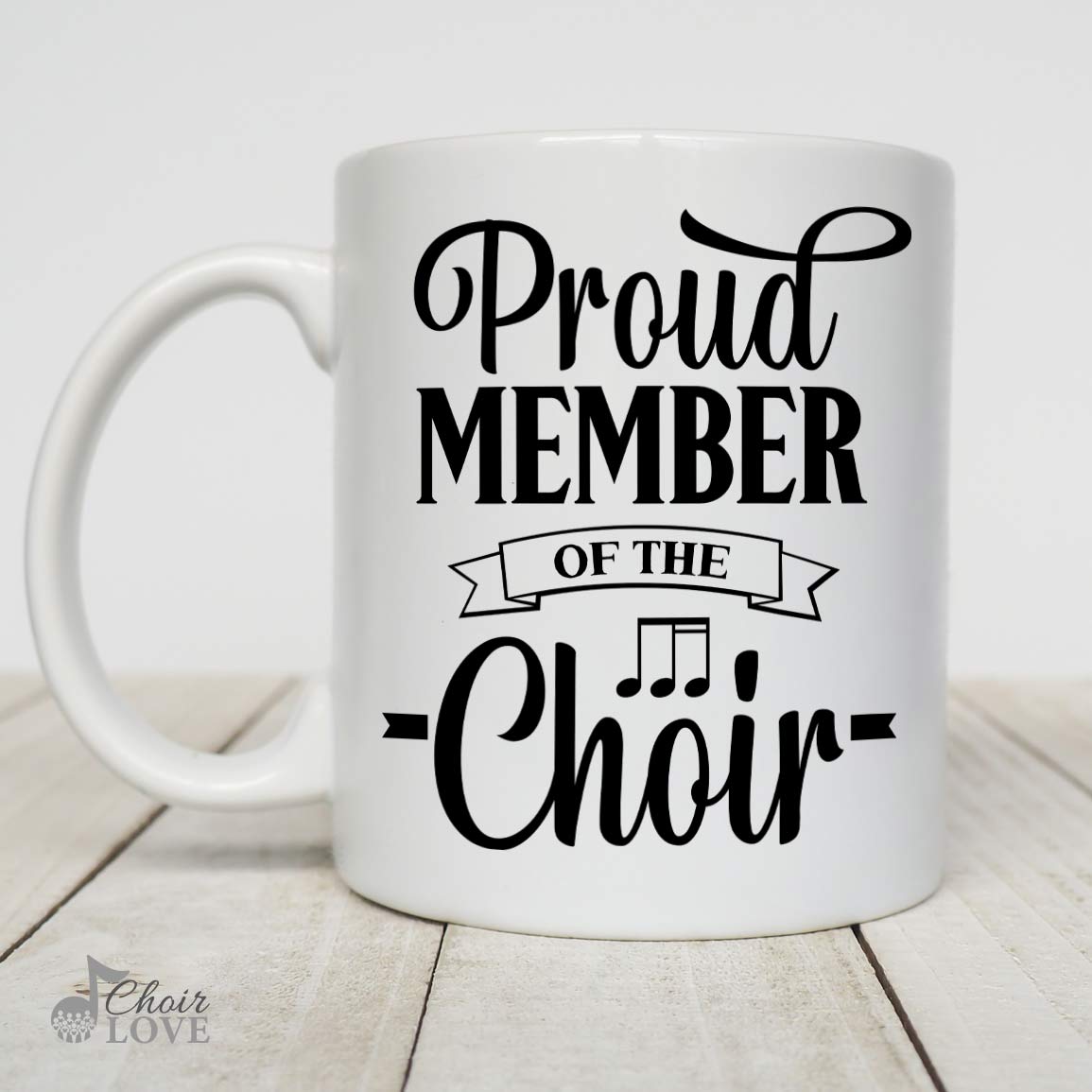 Choir Gift, Gift For Musical Theatre, Singer Gift, Proud Member Of The Choir White Mug