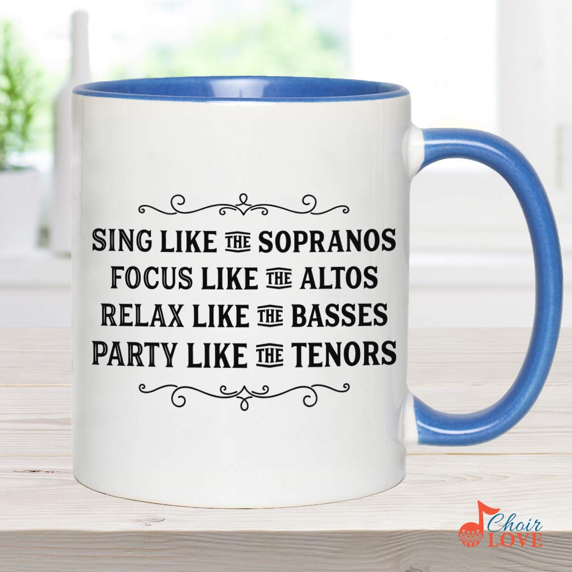 Music Gift, Gifts For Singer, Choir, Choralist, Chanteuse, Musical Theatre, Sing, Focus, Relax And Party Like Accent Mug