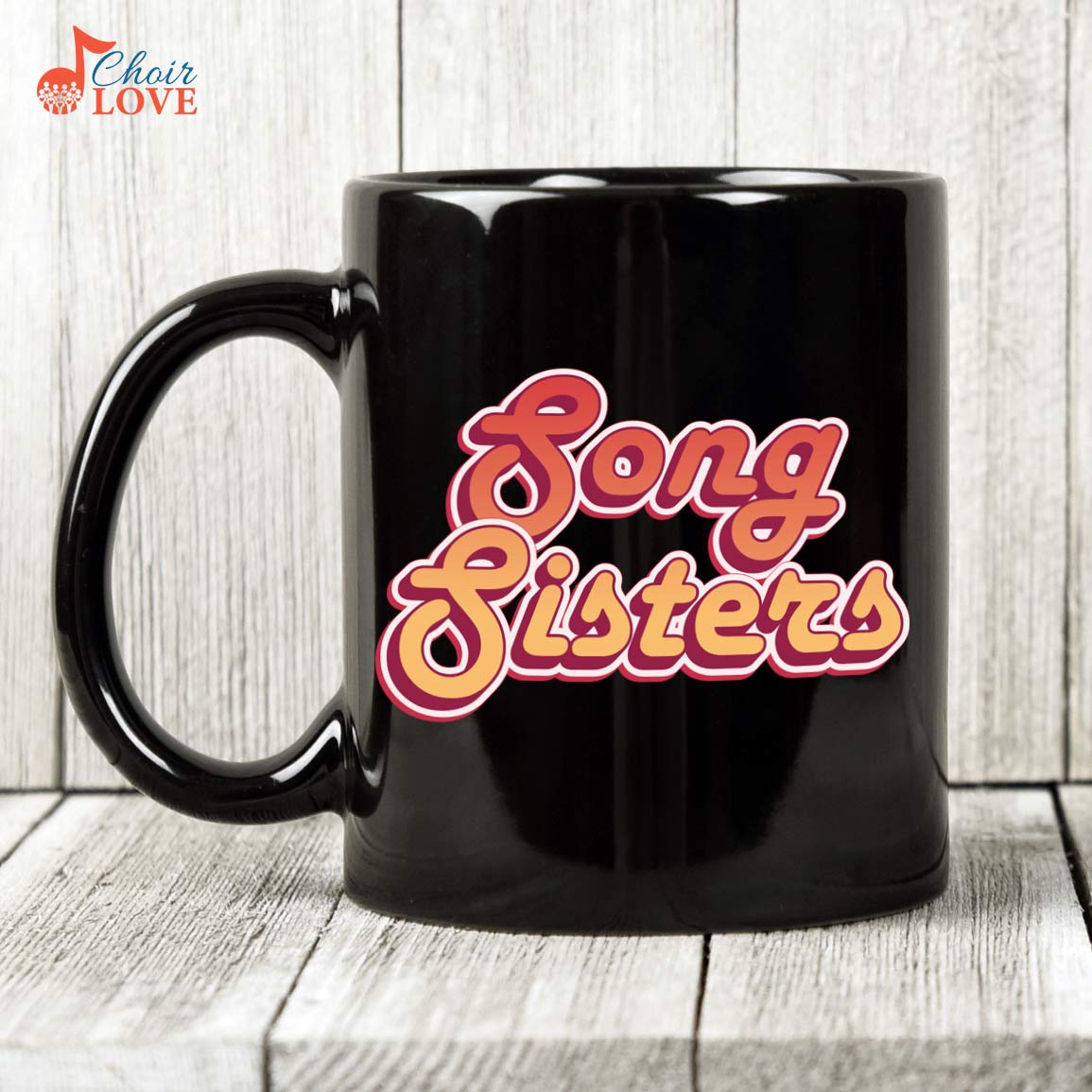 Gift For Singers, Gift For Musician, Soul Sister Gift, Song Sisters Black Mug