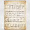 The First Nowell Noel Holiday Jigsaw Puzzle, Christmas Puzzle, Music Gift, Music Education, Fun Choir Gift