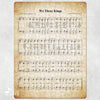 We Three Kings Holiday Jigsaw Puzzle, Christmas Puzzle, Music Gift, Music Education, Fun Choir Gift