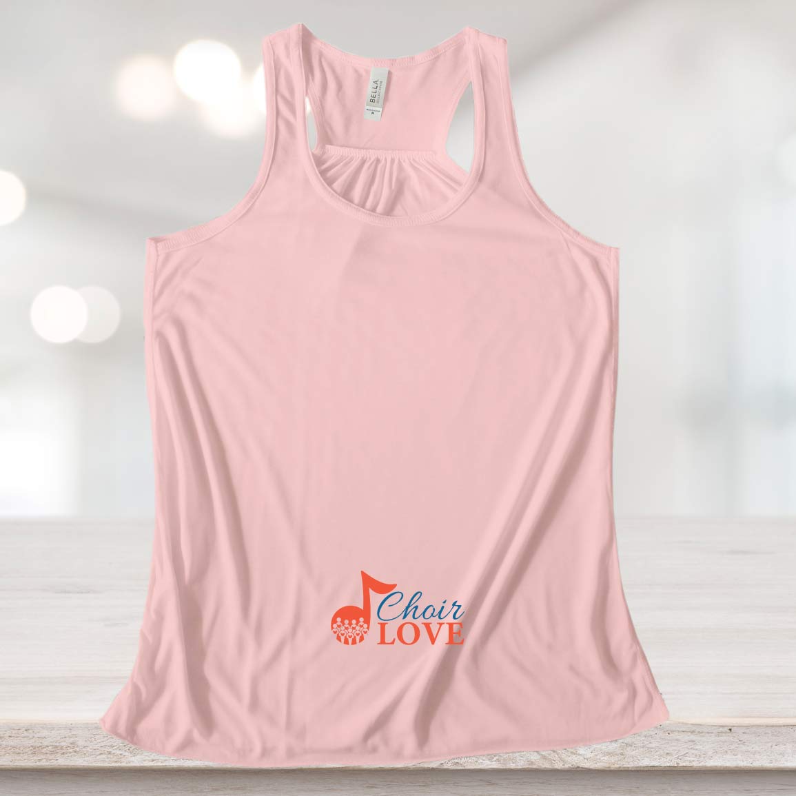 Music Gift, Gifts For Singer, Choir, Chorus, Music Lover, All We Need Is Choir Is All We Need Ladies' Flowy Racerback Tank