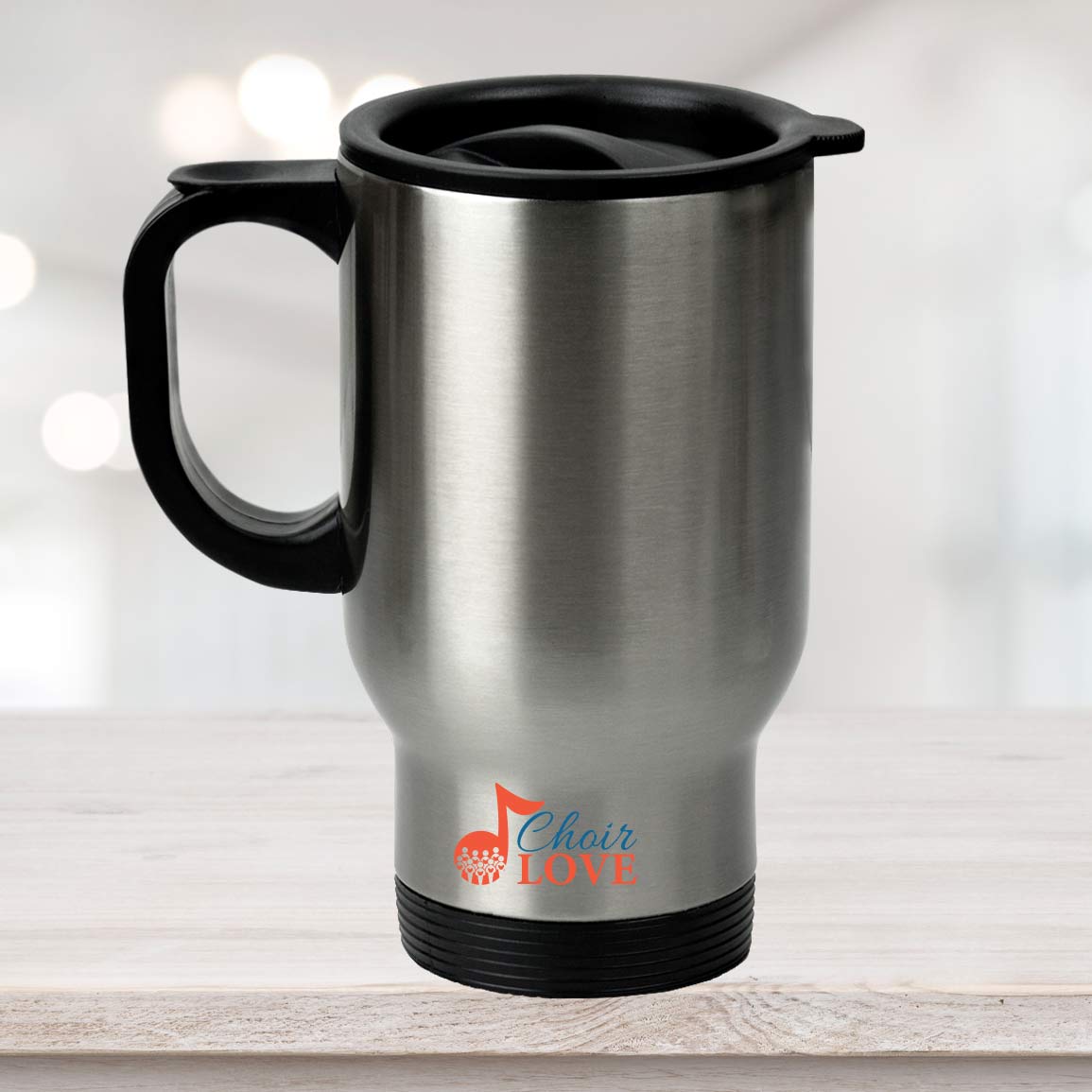 Music Gift, Gifts For Singer, Choir, Vocalist, Musical Theatre, Don't Make Me Use My Triple Forte Voice Silver Stainless Travel Mug