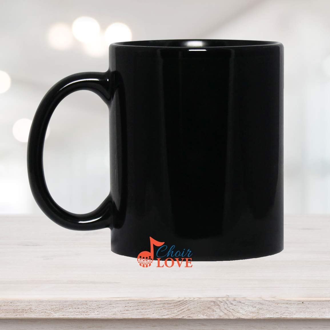 Music Mug, Gift For Choir, SInger Gift, Keep Calm And Choir On 11 oz. Black Mug